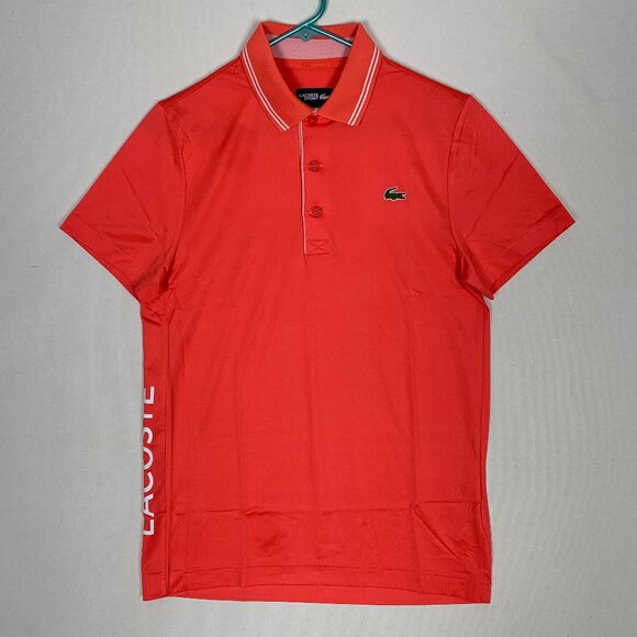 Lacoste Sport Men's Side Print Short-Sleeve Polo Size 3 Small - Picture 1 of 11